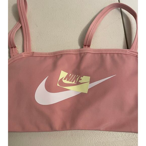 Nike Dri-fit padded bra pink adjustable straps pink size Small - Picture 3 of 7
